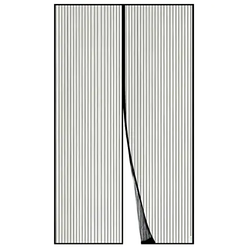 Apalus Fliegengitter Tür, Magnet Insektenschutz 150x220cm, Ideal für Balkon- und Terrassentüren, Einfache Montage ohne Bohren