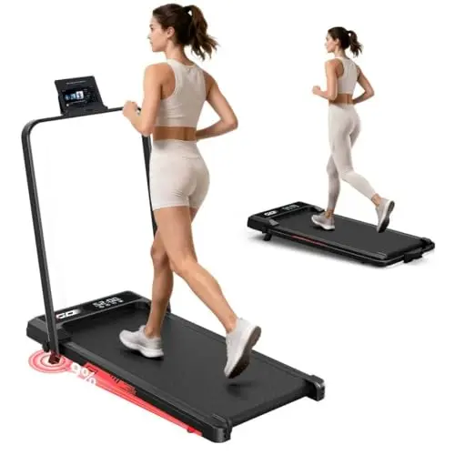 Klappbares 4-in-1-Laufband mit Steigung für Zuhause und Büro
