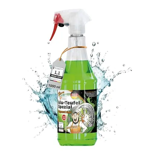 Tuga Chemie Alu-Teufel Spezial Felgenreiniger 1L – Grüne Profi-Reinigung gegen Bremsstaub & Schmutz, hautneutral & materialschonend