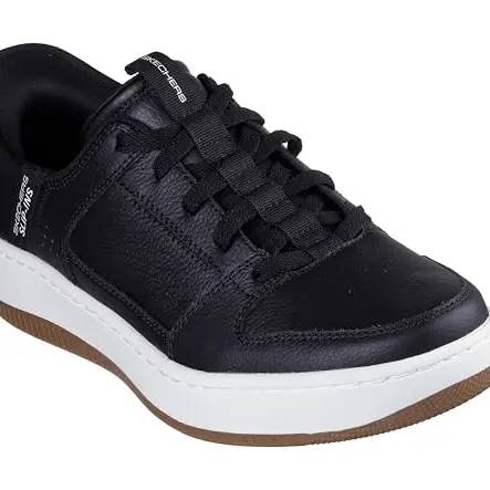 Skechers Herren Sport Court 92 Distown-Sneaker, schwarz, Größe 45.5 EU