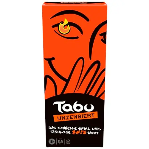 Hasbro Gaming Taboo Partyspiel für Erwachsene – Scharfe Version des Klassikers mit Online-Tool