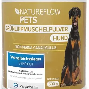 Grünlippmuschel für Hunde - 500g natürliches Pulver zur Gelenkunterstützung