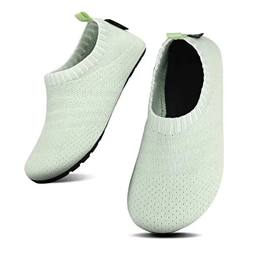SAGUARO Kinder Hausschuhe Unisex Pantoffeln rutschfest für Mädchen und Jungen - Grün 32/33 EU