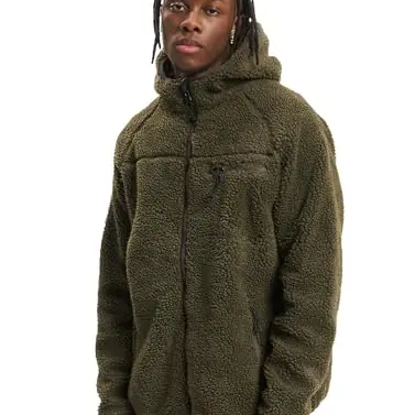 Brandit Teddyfleece Worker Jacke, Oliv, Größe L