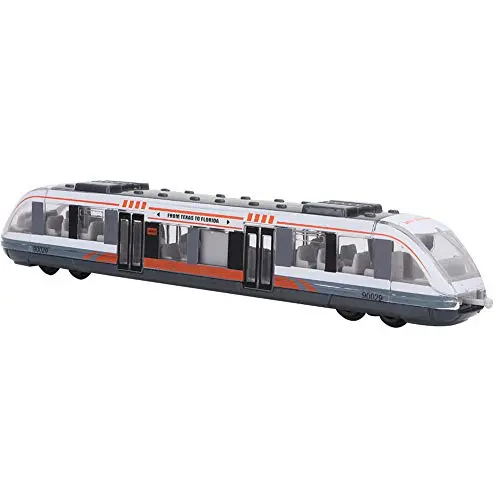 Zerodis Zug Spielzeug Simulation Metro Modell - Kognitive Lernspielzeuge für Kinder ab 3 Jahren (weiß)