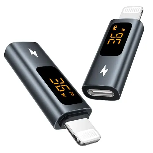 GIANAC USB C auf Lightning Adapter (2 Stück) – 36W für iPhone 14/13/12/11 Pro Max, iPad Pro/Air 5/Mini 6
