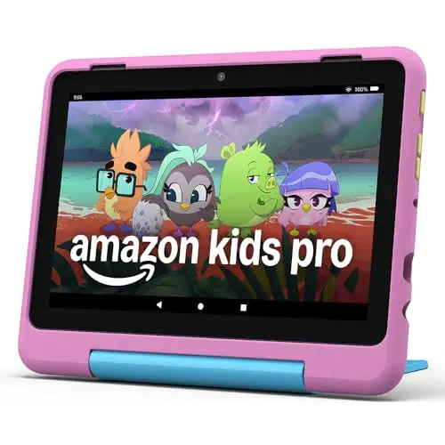 Amazon Fire HD 8 Kids Pro-Tablet (2024) - 8 Zoll, 32 GB, für Kinder 6-12 Jahre, Löwen-Design