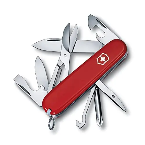 Victorinox Super Tinker Schweizer Taschenmesser, Multitool mit 14 Funktionen