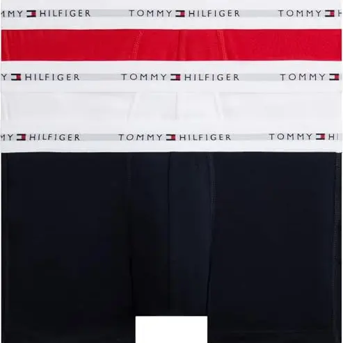 Tommy Hilfiger Herren 3er Pack Boxershorts, Mehrfarbig