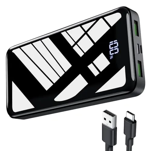Power Bank 27000mAh 22,5W USB-C - Tragbares Ladegerät für iPhone 16/15/14/13/12 Pro mit LED-Anzeige