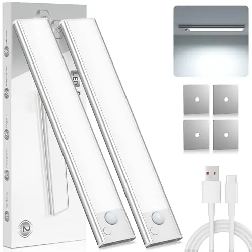 Unterbauleuchte Küche LED mit Bewegungsmelder - Kabellose Akku Lampe für Schränke