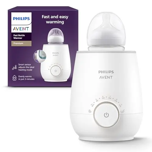Philips Avent Premium-Fläschchenwärmer mit intelligenter Temperaturregelung und automatischer Abschaltung