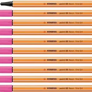 STABILO Fineliner point 88 10er Pack - Neonfarben