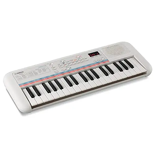 Yamaha PSS-E30 Mini Keyboard, weiß – Kompakt und tragbar für Kinder mit toller Klangqualität