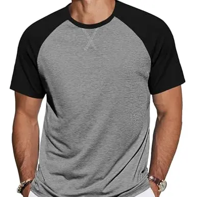 TARAINYA Herren T-Shirt Baumwolle Rundhals Kurzarm Basic Sommer Freizeit 3XL