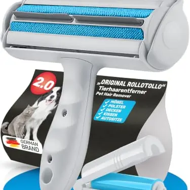 BluePet wiederverwendbarer Tierhaarentferner mit Mini-Fußelrolle