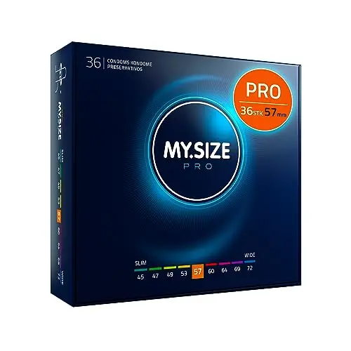 MY.SIZE PRO ELITE Kondome, Größe 4, 36 Stück – Reines Vytex-Latex, leicht zu öffnen