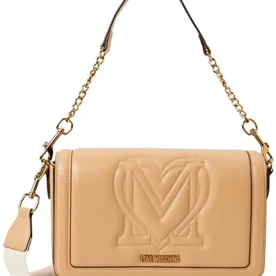 Love Moschino Damen Schultertasche in Biscuit