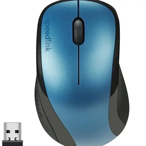 Speedlink KAPPA kabellose Maus - leichte USB Maus für PC, Laptop und Notebook, 1200dpi, blau