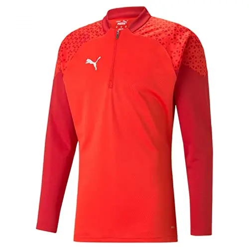 PUMA Herren Teamcup Training 1/4 Zip Slim Fit Top, Rot, Größe XL