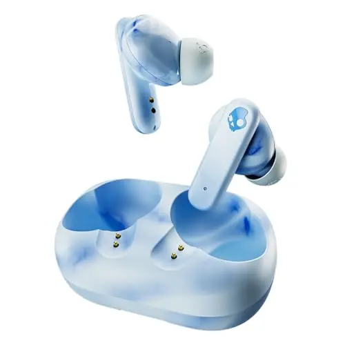 Skullcandy EcoBuds In-Ear Wireless-Kopfhörer – 8 Std. Akkulaufzeit, mit Lade-Case, kompatibel mit iPhone und Android