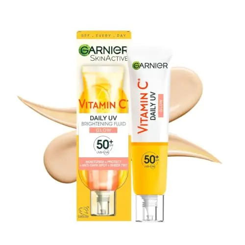 Garnier Vitamin C Sonnenschutzfluid SPF 50+, 40 ml – Schutz & Hauttonangleichung für alle Hauttypen