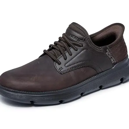 Skechers Garza Gervin Herren Schlupfschuhe, braun, Größe 41.5 EU