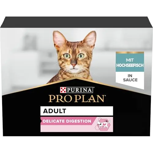 PRO PLAN Adult Delicate Digestion Nassfutter Hochseefisch in Sauce, 40 x 85g