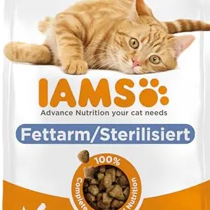 IAMS Sterilised Katzenfutter mit Huhn für kastrierte Katzen ab 1 Jahr, 10 kg