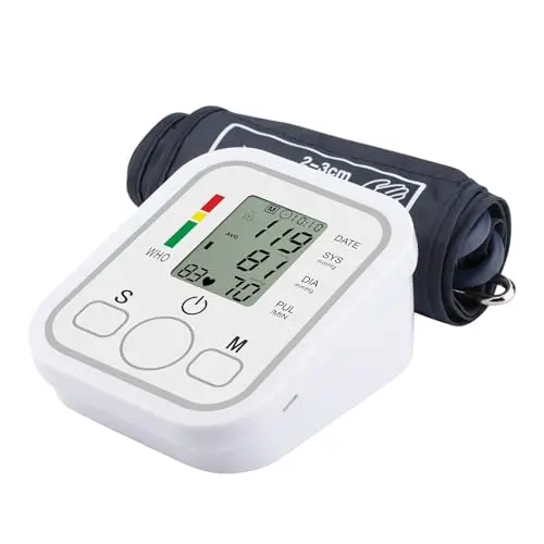 Digitales Blutdruckmessgerät mit großer Manschette, USB-aufladbar, 2x99 Speicher, für den Heimgebrauch