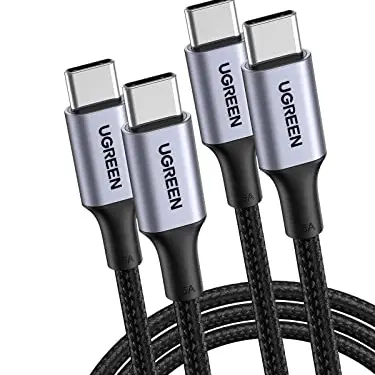 UGREEN USB-C Kabel 100W 2M 2 Stück - Schnellladekabel für iPhone, MacBook, iPad, Galaxy, Pixel, Steam Deck