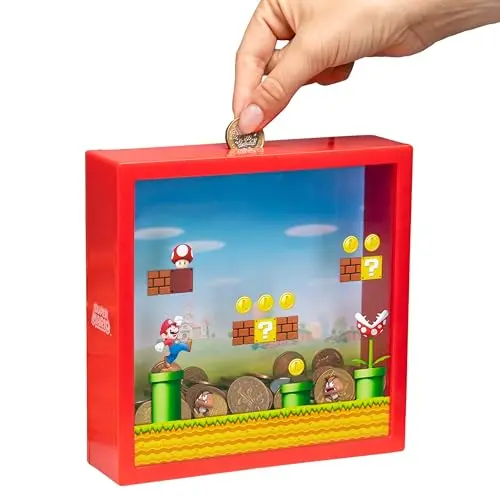 Super Mario Sparschwein - Nintendo-Lizenz, Geschenk für Mario Bros-Fans, 18 cm&nbsp;(7")