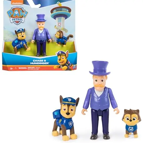 PAW PATROL Hero Pups – Actionfiguren-Set mit Chase, Chaos-Kätzchen und Bürgermeister Besserwisser, Spielzeug für Kinder ab 3 Jahren
