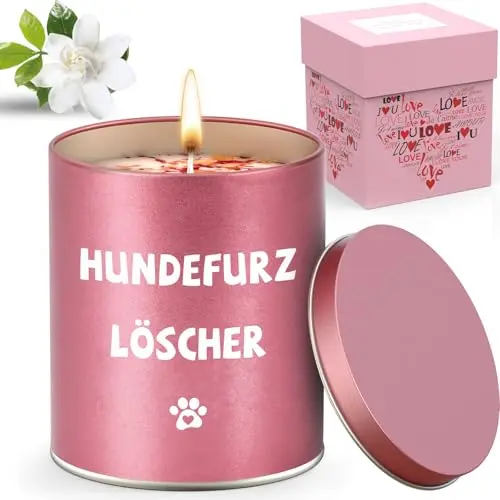 Surhik Duftkerze zum Muttertag – Geschenk für Mama, Oma, Frauen, Hundeliebhaber zu Weihnachten oder Geburtstag