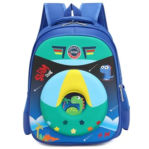 UieaMsio Dinosaurier Kinderrucksack für Kinder 3-9 Jahre - Wasserabweisend und verstellbar, ideal für Vorschule und Outdoor