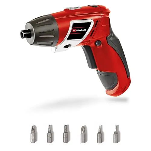 Einhell Akkuschrauber TC-SD 3,6 Li mit LED, Softgriff & 6 Bits