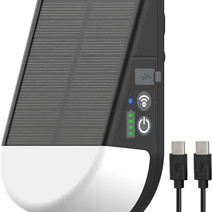 Brennenstuhl Akku Solar LED Außenlampe KL 300 AS mit Bewegungsmelder, IP54, 3 Leuchtstufen, 20h Dauer, ideal für Wände