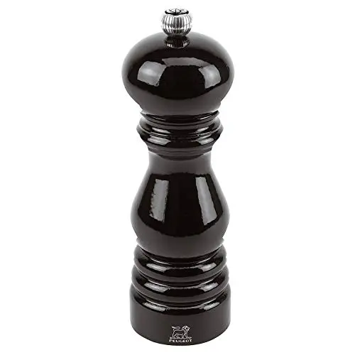 Peugeot Paris Pfeffermühle, 18 cm, schwarzes Holz