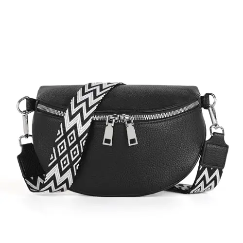 TANTOMI Damen Umhängetasche, Crossbody Bag, Gürteltasche, Elegant & Stylisch