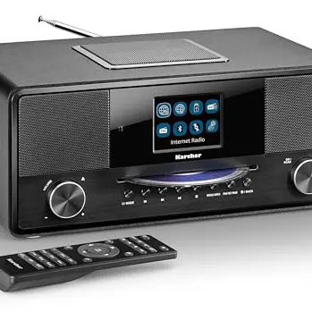 Karcher DAB 9000CDi Internetradio mit CD-Player und Bluetooth, schwarz