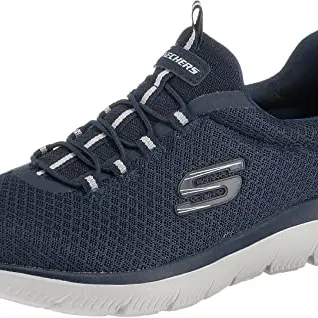 Skechers Herren Summits 52811 Turnschuhe, Navy Mesh, Größe 40 EU