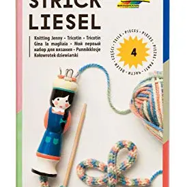 Folia 24919 - Strickliesel mit Wolle und Stricknadel
