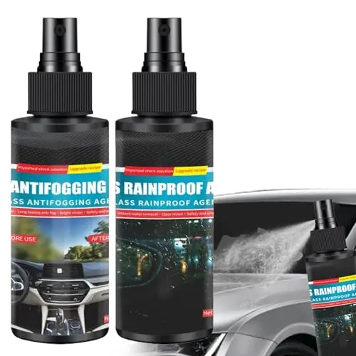 Antibeschlagspray und Regenabweiser für Auto und Fenster