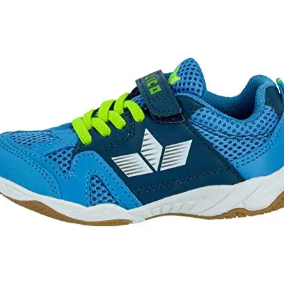 Lico Kinder Sport- und Hallenschuhe, Blau Marine Lemon, Größe 34 EU