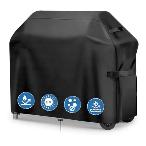 GARPROVM Grillabdeckung wetterfest 147x61x122cm - Wasserdichte Grillhaube für den Winter