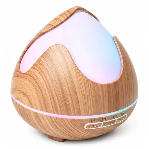 Aroma Diffuser für ätherische Öle, 500 ml, mit LED-Beleuchtung & 4-Timer