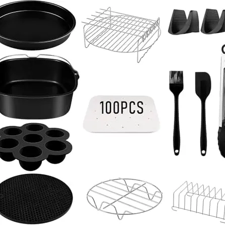 Airfryer XXL Zubehör für Philips & COSORI - Heißluftfritteuse Zubehör für 6,2L bis 6,4L Modelle