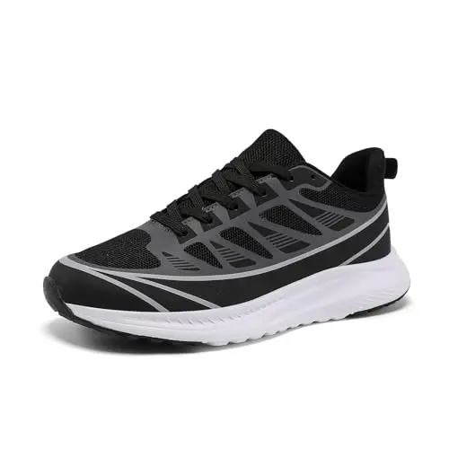 Jawixu Laufschuhe Herren/Damen Schwarz/Grau - Turnschuhe 36EU