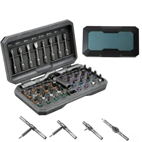 ASOUUNLD 42-in-1 Magnetisches Schraubendreher-Set mit Ratschengriff und Aufbewahrungskoffer