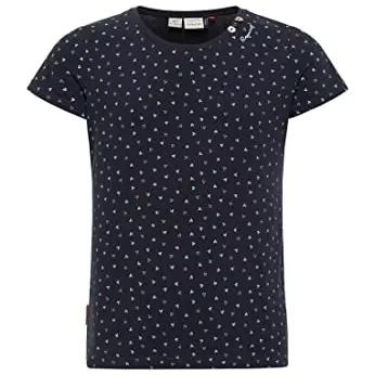 Ragwear VIOLKA Heart Mädchen T-Shirt, regulär, Navy, Gr. 128